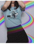 Women´s Slim Fit Tee "Come Blue" © Kurt Cobain