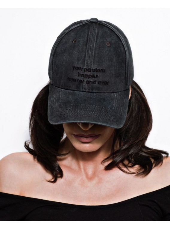 Denim Cap Unisex - Worn Grey - Forever and Ever