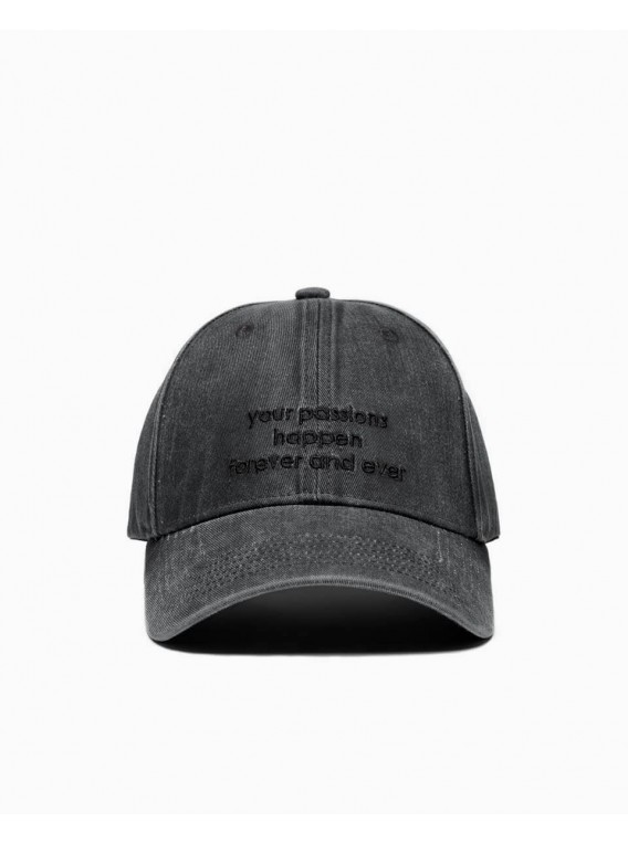 Denim Cap Unisex - Worn Grey - Forever and Ever