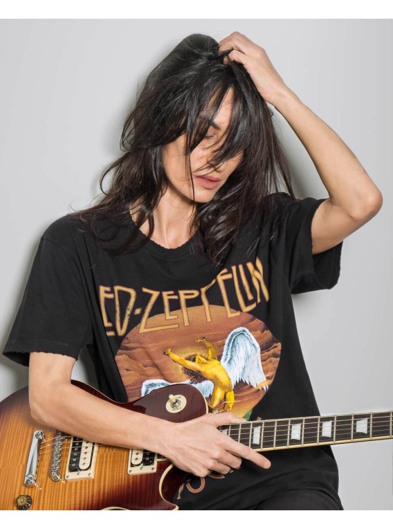 Camiseta Negra "©Led Zeppelin" TALLA ÚNICA