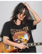 Camiseta Negra "©Led Zeppelin" TALLA ÚNICA