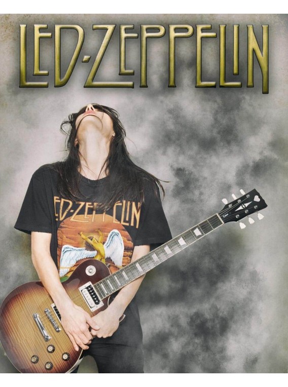 Camiseta Negra "©Led Zeppelin" TALLA ÚNICA