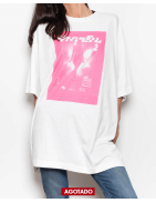 RENEWAL VINTAGE_ T-Shirt women´s super oversize fluorine print dress by Weekday