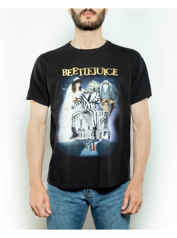 RENEWAL VINTAGE_ Camiseta "Beetlejuice" de...
