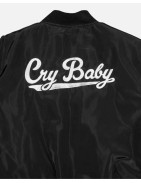 RENEWAL VINTAGE_ Bomber satinada "Cry Baby" de Forever Twentyone
