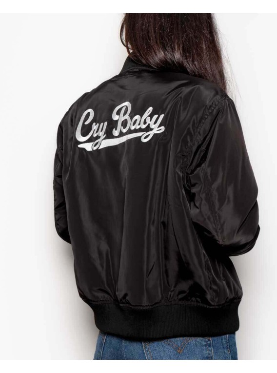 RENEWAL VINTAGE_ Bomber satinada "Cry Baby" de...