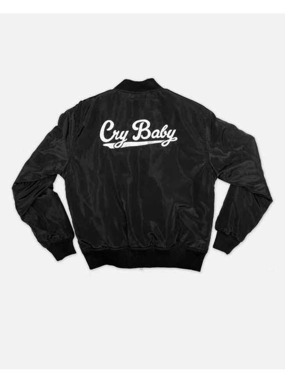 RENEWAL VINTAGE_ Bomber satinada "Cry Baby" de...