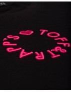Unisex logo embroidered t-shirt_ FUCHSIA