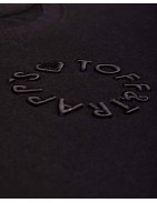 Unisex logo embroidered t-shirt_ BLACK