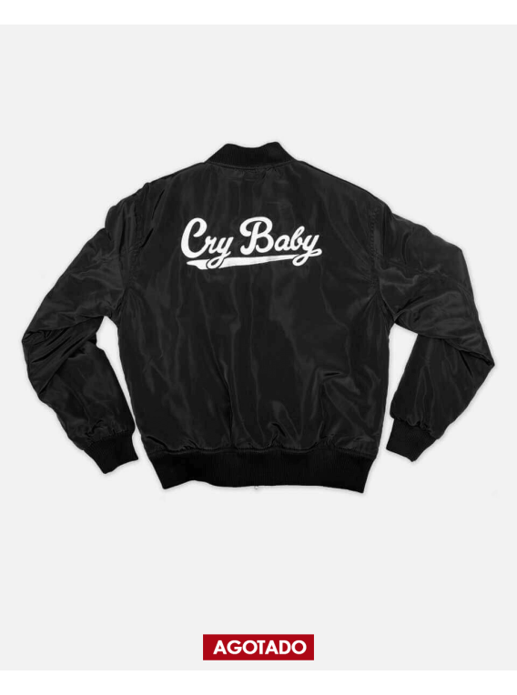 RENEWAL VINTAGE_ Bomber satinada "Cry Baby" de...