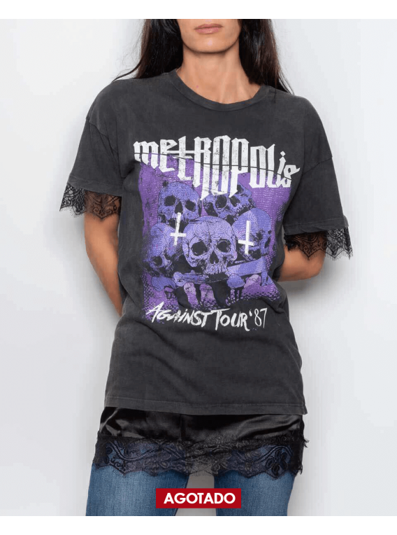 RENEWAL VINTAGE_ T-shirt dress "Metropolis" by...