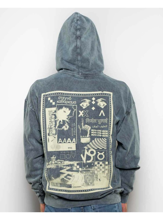 RENEWAL VINTAGE_ "DENIM" effect sweatshirt by...