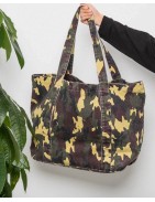 TOFF EXCLUSIVE_ Tote Bag "Camouflage" with inside pocket