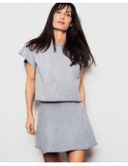 BASICS_ SEMI CROP sleeveless sweatshirt