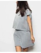 BASICS_ Short skirt with elastic waistband