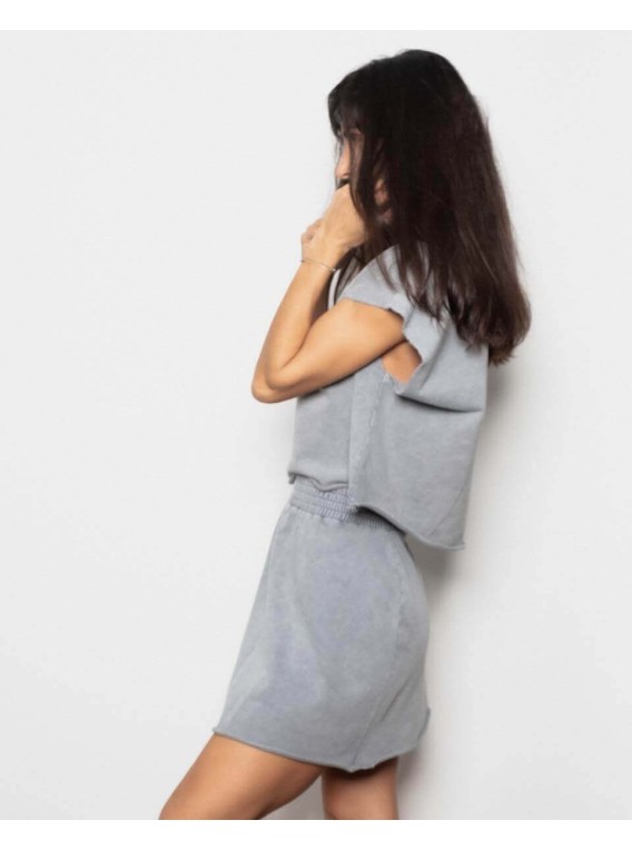 BASICS_ Short skirt with elastic waistband