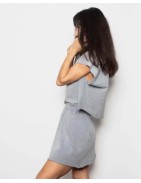 BASICS_ Short skirt with elastic waistband