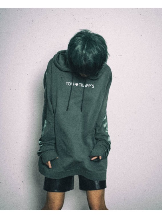 Green Hoodie Unisex - Witch