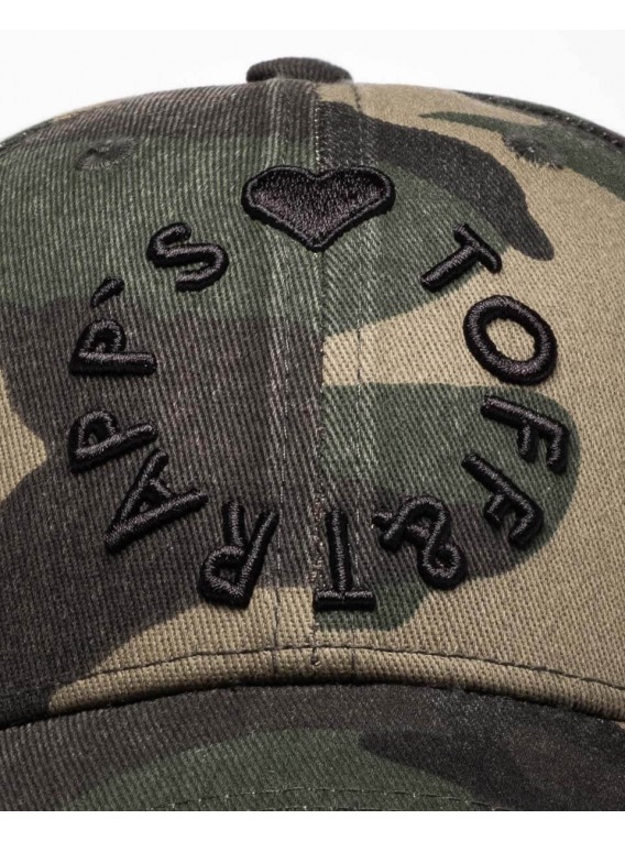 Denim Cap Unisex - Worn Camouflage - Back to...