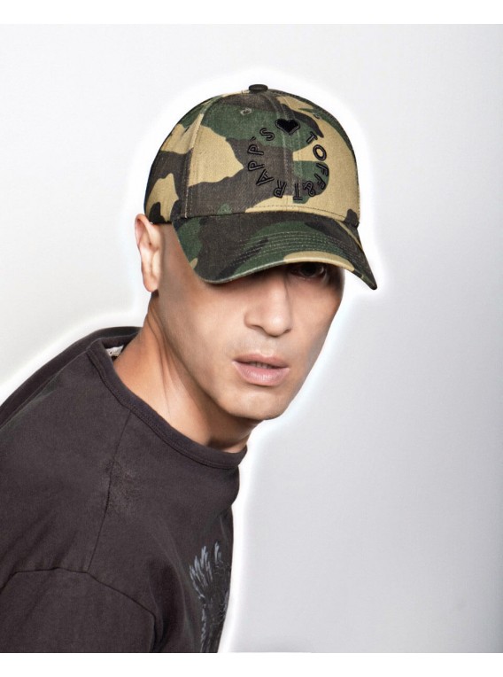 Denim Cap Unisex - Worn Camouflage - Back to...