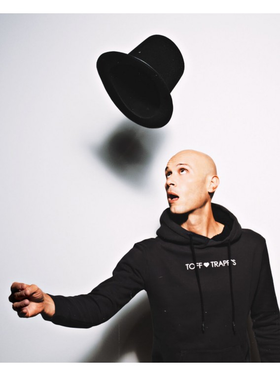 Washed Black Hoodie, Unisex - "Wizard"