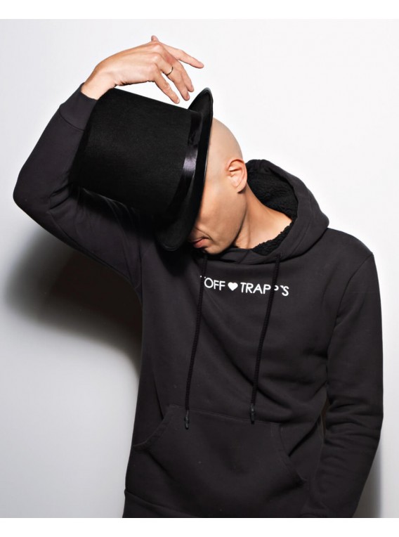 Washed Black Hoodie, Unisex - "Wizard"