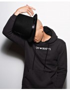 Washed Black Hoodie, Unisex - "Wizard"