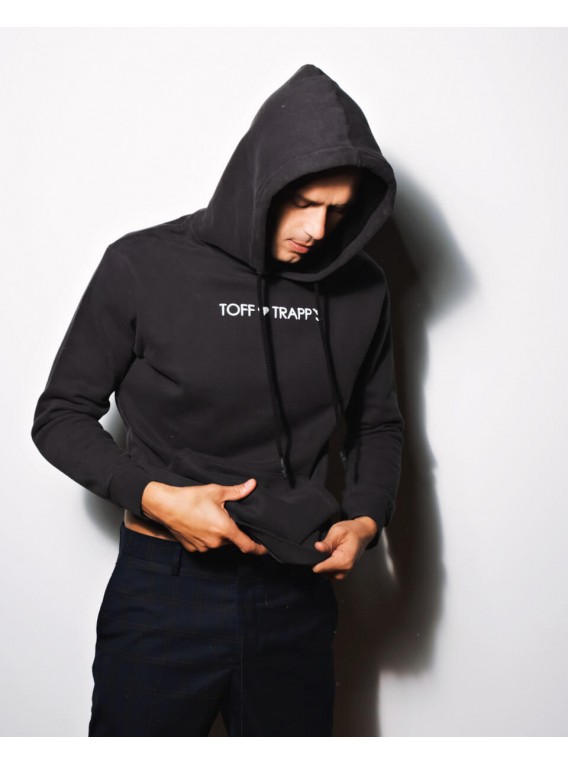 Washed Black Hoodie, Unisex - "Wizard"