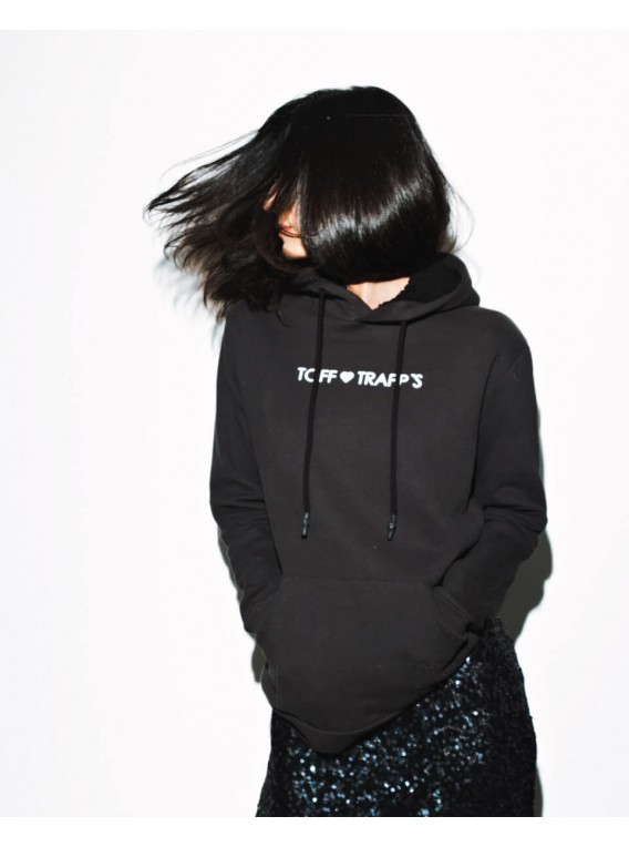 Washed Black Hoodie, Unisex - "Wizard"